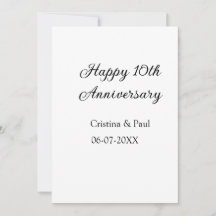 Lycklig 10-årsjubileum: ett minimum bröllop namn