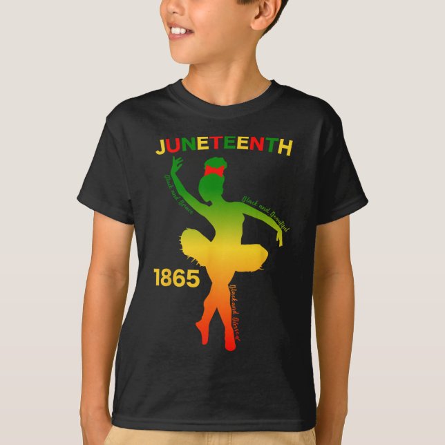 Lycklig 10:e är min Independence day-dansare Bla T Shirt (Framsida)