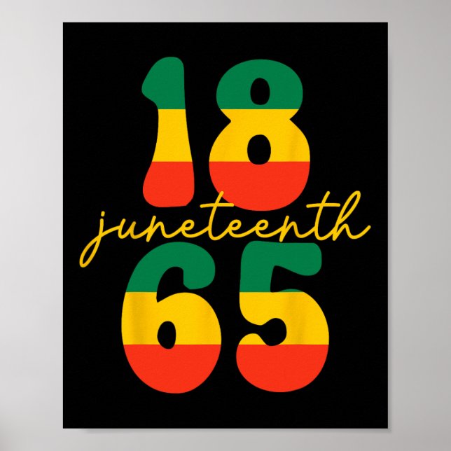 Lycklig 10:e är min Independence day Kid Black Poster (Framsidan)