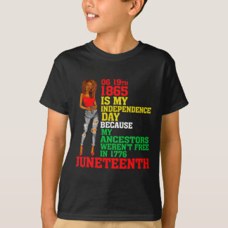 Lycklig 10:e är mitt Independence day-fria svarta T Shirt