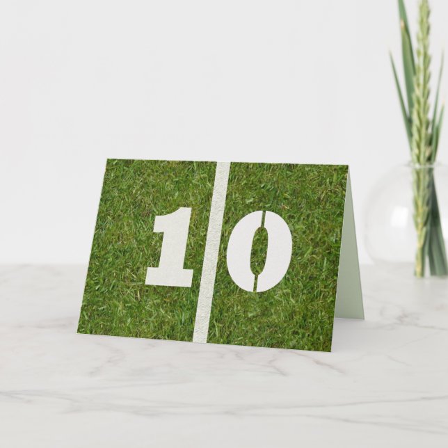 Lycklig 10:e födelsedagen! kort (Framsida)