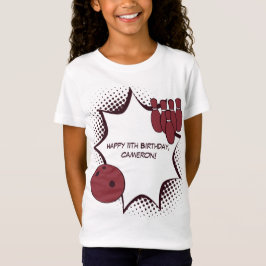 Lycklig 11:e födelsedagen Bowling Party T Shirt