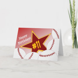 Lycklig 11:e födelsedagen, Softball Star! Kort