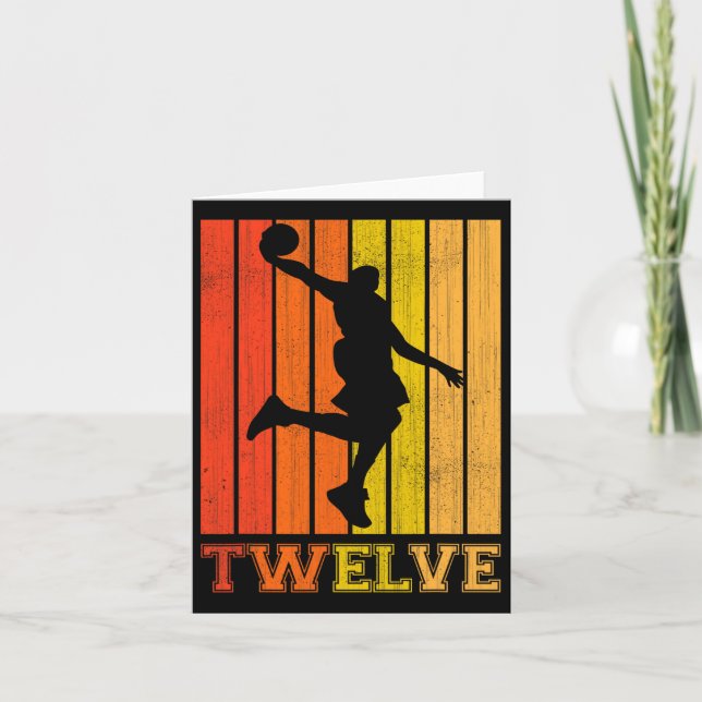 Lycklig 12:e: Dekorationer på födelsedagen för poj Kort (Framsida)