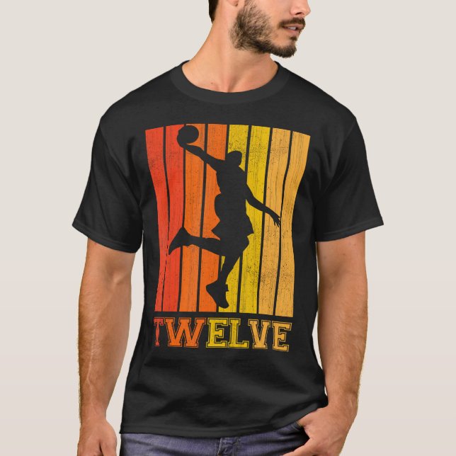 Lycklig 12:e födelsedagsdag Dekorationer för boys  T Shirt (Framsida)