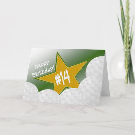 Lycklig 14:e födelsedagen, Golf Star! Kort