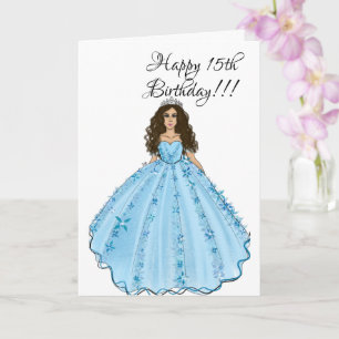 Lycklig 15:e födelsedagen Quinceanera Kort