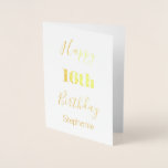 Lycklig 16:e födelsedag Anpassningsbar Namn Sweet  Folierat Kort<br><div class="desc">Designad med textmallen anpassningsbar för Lycklig 16:e födelsedagen,  namn och anpassningsbar som du kan redigera för att anpassa!</div>