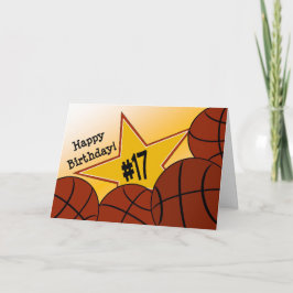 Lycklig 17:e födelsedagen, Basketball Star! Kort