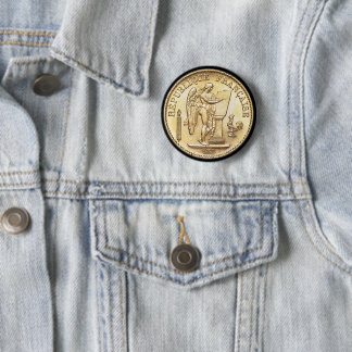 Lycklig 1886 Fransk Guld 20 Franc Ängel Knapp