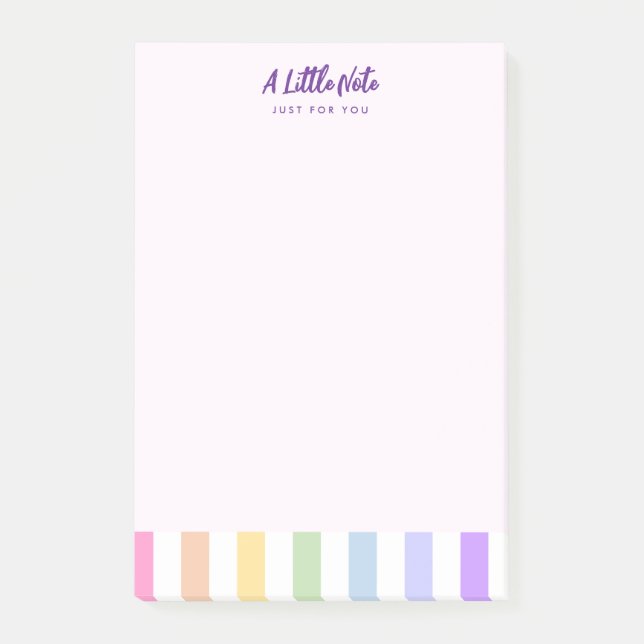 Lycklig 18:e födelsedagen i Regnbåge Rand Post-it Block (Framsida)