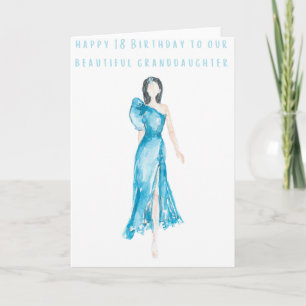 Lycklig 18 födelsedag till vår dotterdotter kort