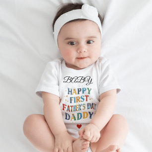 Lycklig 1:a Fars dag, pappa! Unika presentidéer T Shirt