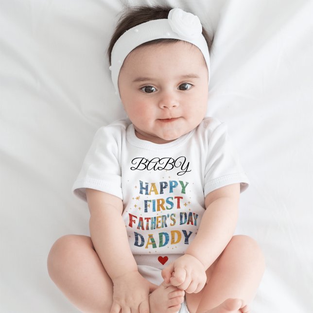 Lycklig 1:a Fars dag, pappa! | Unika presentidéer T Shirt (Skapare uppladdad)