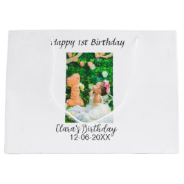 Lycklig 1:a födelsedag, fotoenkel elegant cutemode