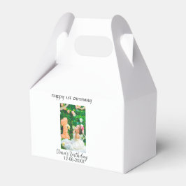 Lycklig 1:a födelsedag, fotoenkel elegant cutemode presentaskar