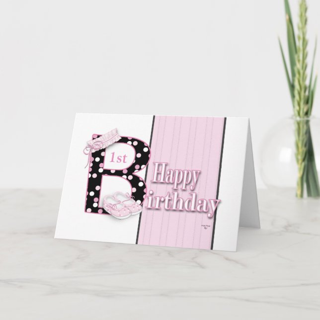 Lycklig 1:a födelsedag kort (Framsida)