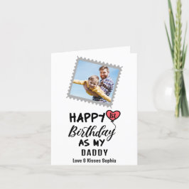 Lycklig 1:a födelsedag som min pappa Anpassningsba Helgkort