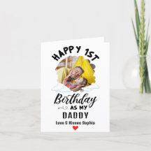 Lycklig 1:a födelsedag som min pappa Anpassningsba