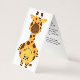 Lycklig 1:a födelsedagen - Barnskort Kort