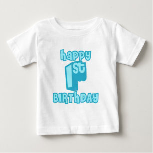 Lycklig 1:a födelsedagen Firande - Cute-födelsedag T Shirt