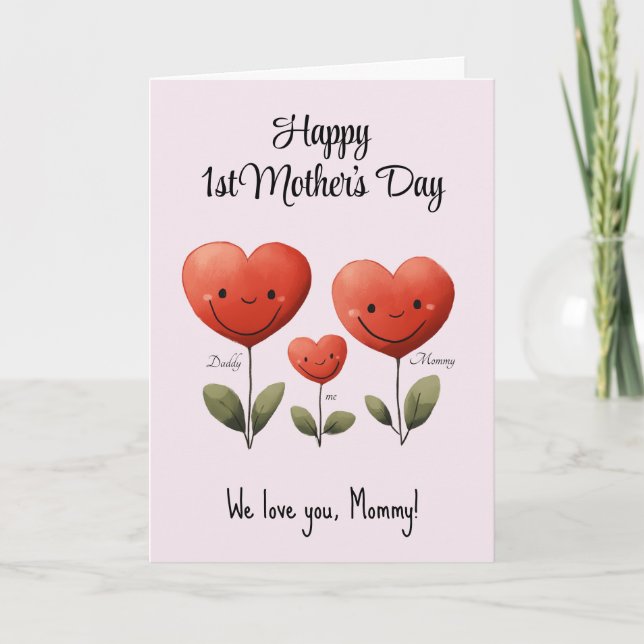 Lycklig 1:a Mor-dagen, kort från Pappa & Baby, (Framsida)