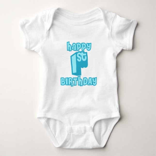 Lycklig 1-års födelsedagsfirande – Sött födelsedag T Shirt (Framsida)