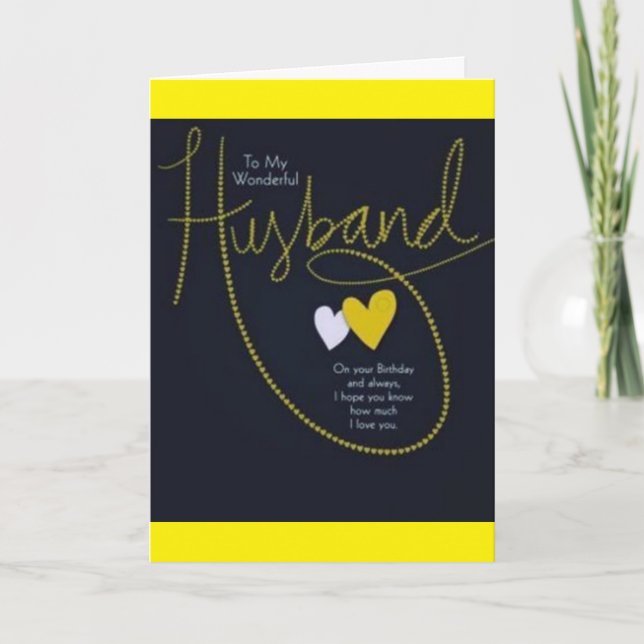 LYCKLIG ***1 ÅRSDAGEN*** FÖR MIN MAKE KORT (Framsida)