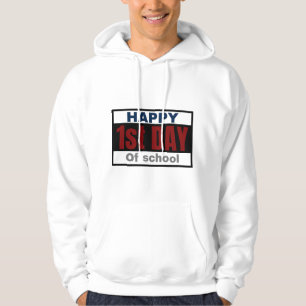 Lycklig 1 skoldagen hoodie