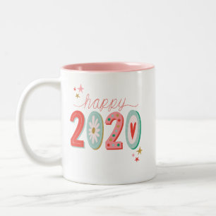 Lycklig 2020 Nya år Mugg