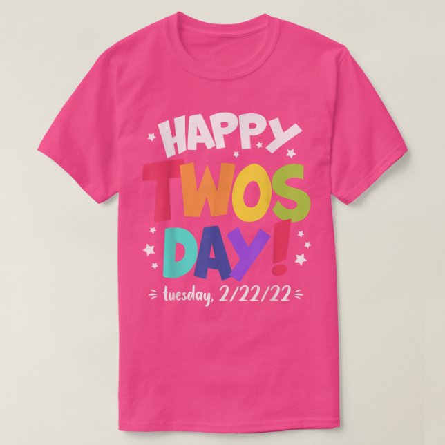 Lycklig 2022 Tisdagen den 22 februari 2022 Kid T Shirt (Design framsida)