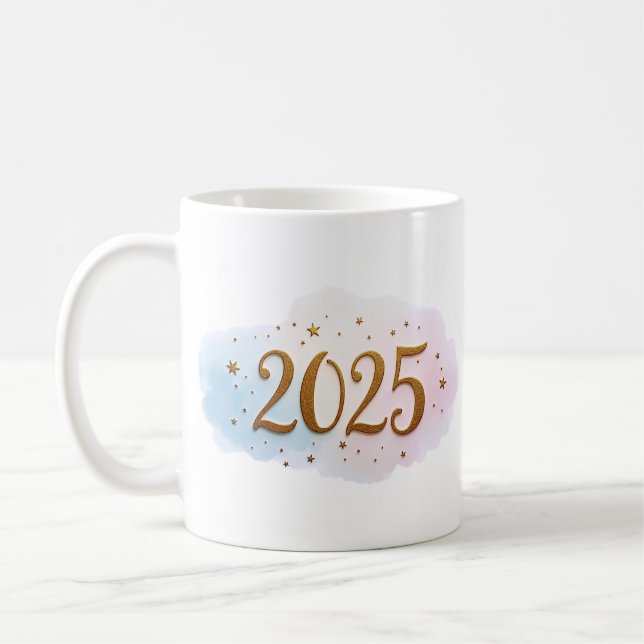 Lycklig 2025 kaffemugg (Vänster)
