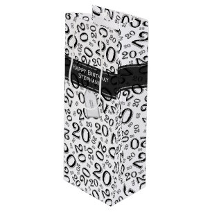 Lycklig 20:e födelsedag slumpmässigt nummer Mönste