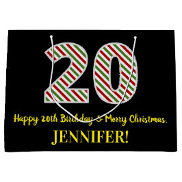 Lycklig 20:e födelsedagen och God jul, anpassat na