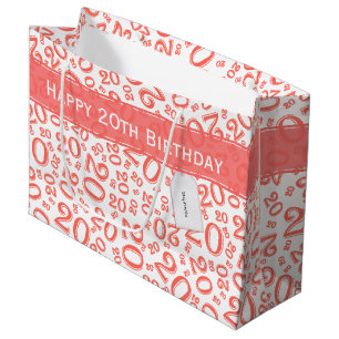 Lycklig 20: e födelsedagen: Random Number Mönster