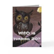 Lycklig 20:e födelsedagskortet