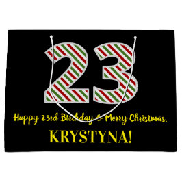 Lycklig 23:e födelsedagen och God jul, eget namn
