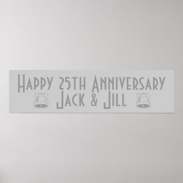 Lycklig 25-årsdagen poster (Framsidan)