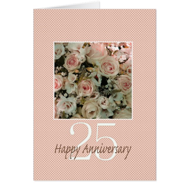 Lycklig 25-årsdagen ro OBS kort (Framsidan)