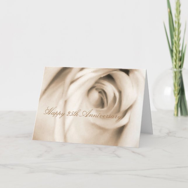 Lycklig 25-årsjubiléet ro kort (Framsida)
