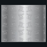 "Lycklig 25:e Bröllop-årsdagen" Silvery Font Presentpapper<br><div class="desc">En bild av "Lycklig 25:e Bröllop-årsdagen" i roligt spegel på en övertoningsbakgrund med grått och silvrig bakgrund. Jag designade det här omslaget för att matcha min 25:e årsdag för Silver-Bröllopen av party-artiklar som du hittar i min Zazzle-butik!</div>