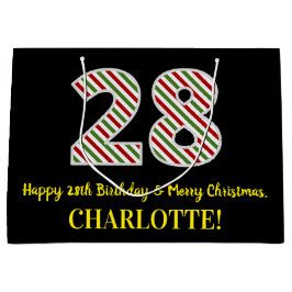 Lycklig 28:e födelsedagen och God jul, anpassat na