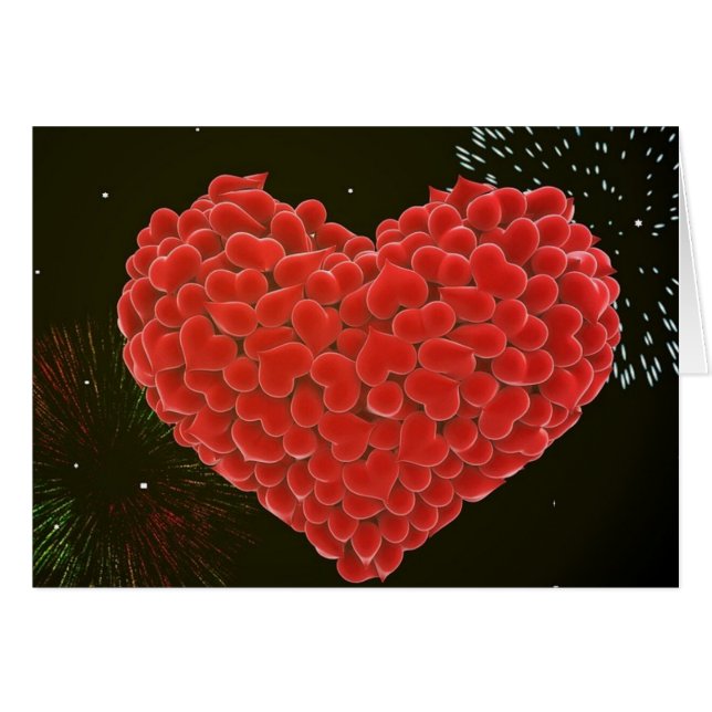 ****LYCKLIG 2:a ÅRSDAGEN**** FÖR MIN KÄRLEK Hälsningskort (Framsidan Horizontal)