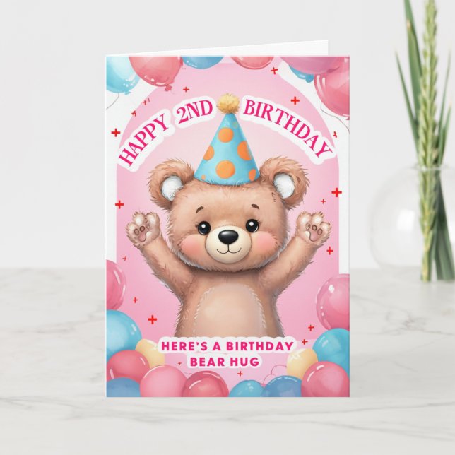 Lycklig 2:a födelsedag kort (Framsida)