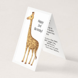 Lycklig 2:a födelsedagen - Barnskort Kort