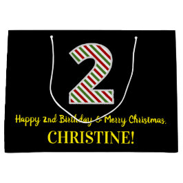 Lycklig 2:a födelsedagen och God jul, anpassat nam