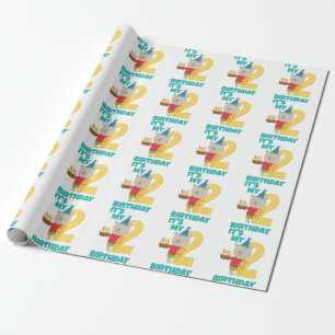 Lycklig 2:a födelsedagen, Wrapping Papprare Presentpapper