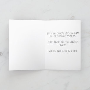 Lycklig 2:a födelsedagskortet helgkort