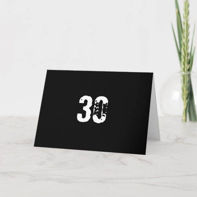 Lycklig 30års födelsedag kort (Framsida)
