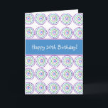 Lycklig 30års födelsedag! Kort<br><div class="desc"></div>